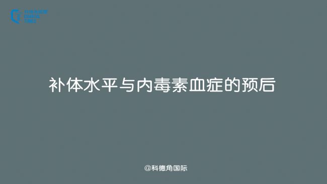 補體水平與內(nèi)毒素血癥的預(yù)后